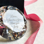Engraved Crystal Diamond