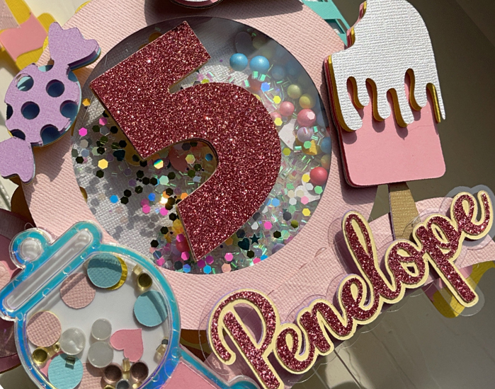 Rose 300GSM High Quality CardStock Glitter Paper